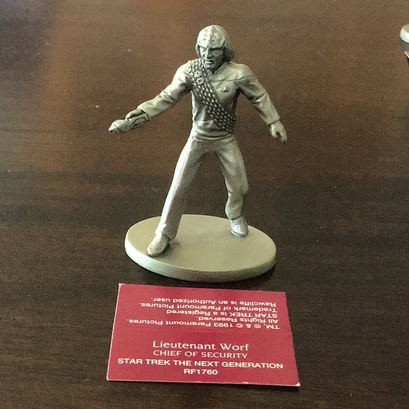 Set of 7 Star Trek: The Next Generation Pewter Characters - Picture 9 of 16